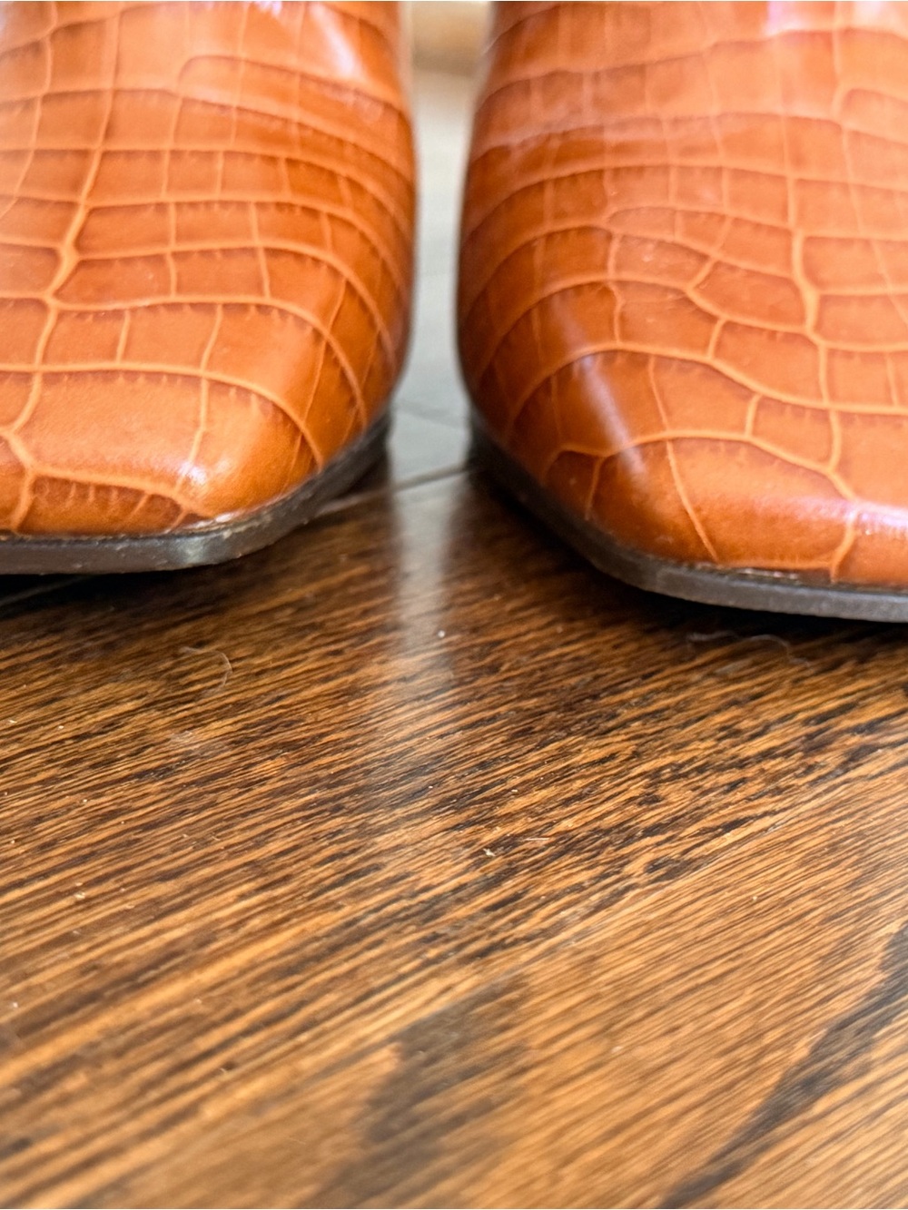 Jimmy Choo Minori 100 Ankle boots, size 37, Croc embossed leather - Picture 8 of 14